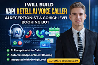build vapi retell ai voice caller ai receptionist gohighlevel booking bot