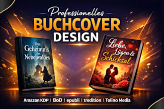 buchcover gestaltung für amazon KDP, bod, epubli, tredition und tolino media