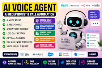 build ai voice agent, ai receptionist, vapi ai, elevenlabs, n8n automation