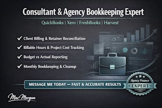 do consultant bookkeeping and accounting using quickbooks xero harvest freshbook