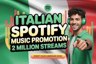 do spotify music promotion in italy