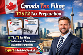 handle canada germany tax filing, t1 personal and t2 corporate returns