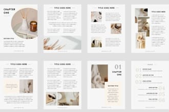 design promotional medspa cosmetic marketing product catalog booklet for sales
