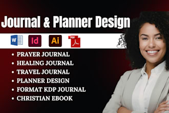 design edit journal self help prayer journal planner, christian ebook formatting