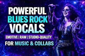 record powerful blues rock vocals with soulful solos emotion