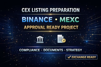 prepare project for binance mexc, cex listing, crypto listing