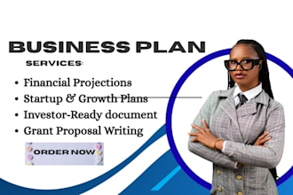 write investor ready business plan, financial plan market strategy startups