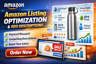 do amazon listing optimization SEO product descriptions to boost store sales
