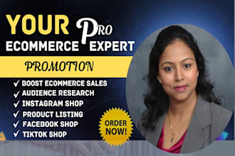 setup facebook shop tiktok shop instagram shop and promote your ebay store