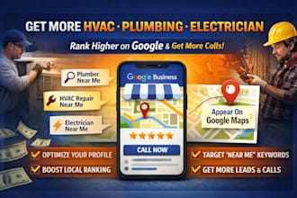 optimize google business profile for plumbers hvac and electricians