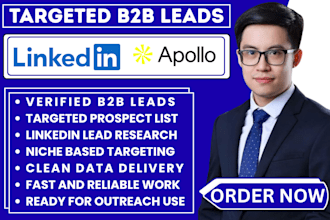 generate b2b linked leads for coaches and consultants with verified emails