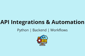 build API integrations and workflow automations