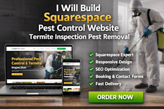 build squarespace pest website termite control website pest removal website