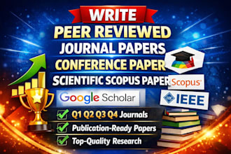write peer reviewed journal papers, conference paper, scientific scopus paper