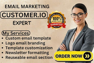 design customer io email template customer io newsletter customer io branding