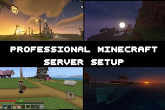 create, develop and setup your paper mc, smp, spigot, purpur, bedrock server