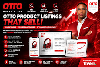 setup sales driven otto listing, manage otto listing, otto listing seo, fix otto