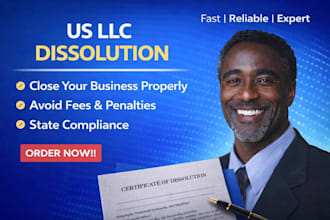 dissolve US llc and handle state closure and compliance with the states