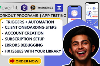 build kahunas trainerize workouts program trainerfu everfit fitness app testing