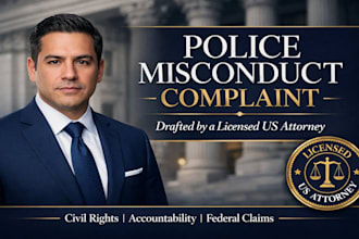 draft a powerful police misconduct civil rights complaint