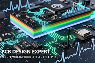 rf pcb layout for 6 layer wideband power amplifier systems fpga iot esp32