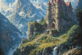 design amazing fantasy landscape