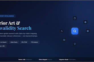 conduct patent prior art and invalidation search