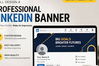 design linkedin banner, shopify banner and website banner