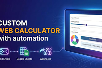 build a custom online calculator with automation