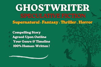 ghostwrite your speculative fiction
