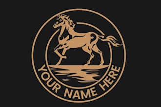 design eye catching animal horse riding logo for your brand
