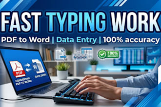 do fast typing or convert pdf to word