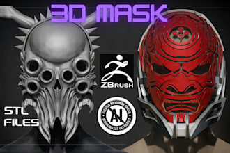 do 3d mask 3d helmet halloween masks for 3d printing