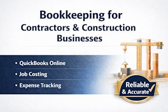 do bookkeeping for contractors and construction businesses