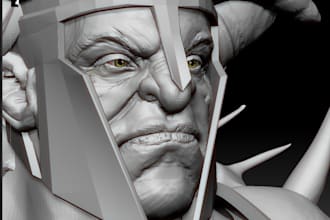 do a 3d character model
