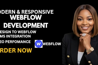 create or revamp your website on webflow with pixel perfect design