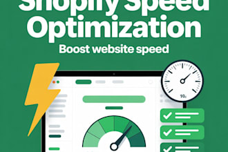 be shopify expert for shopify speed optimization, shopify website speed