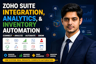 integrate zoho suite, analytics, and inventory systems