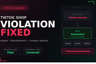 fix tik tok shop violation category approval tiktok reinstatement