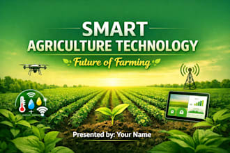attractive smart agriculture pp presentations with speech notes