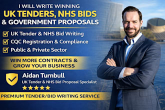 win UK tenders, nhs bids and assist with cqc registration and proposals