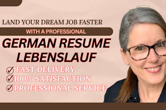write an ats optimized german cv lebenslauf, english resume, and cover letter