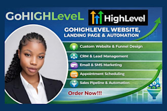 build gohighlevel automation, sales funnel, website design
