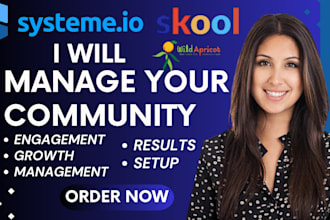 setup and grow skool community organic members business organic growth manager