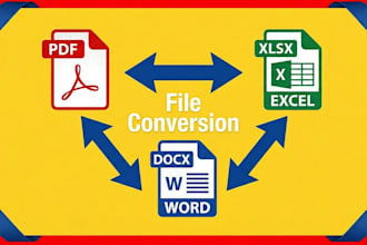 convert PDF to excel or word file