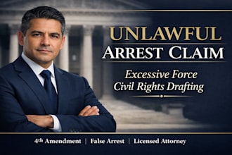 prepare a civil rights claim for unlawful arrest excessive force