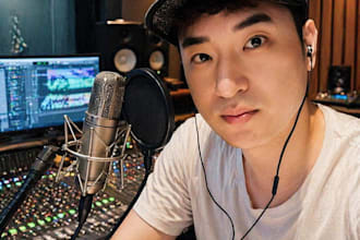 record a professional korean male voice over