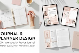 do journal and, digital planner, workbook design, kdp journal, prayer journal