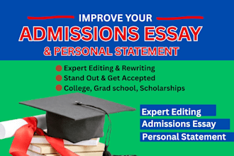 improve your college admissions essay or personal statement