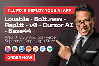 fix lovable deploy replit ai, base44, upload lovable app to ios with capacitor